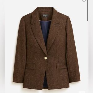 Willa blazer in brown herringbone